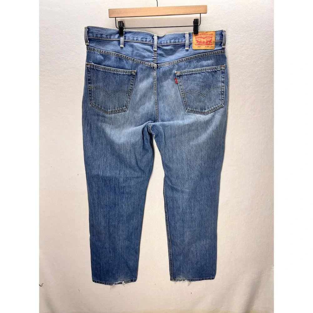 Levi's 550 Relaxed Fit Jeans Mens 40x32 Blue Tapered Leg Denim 3456